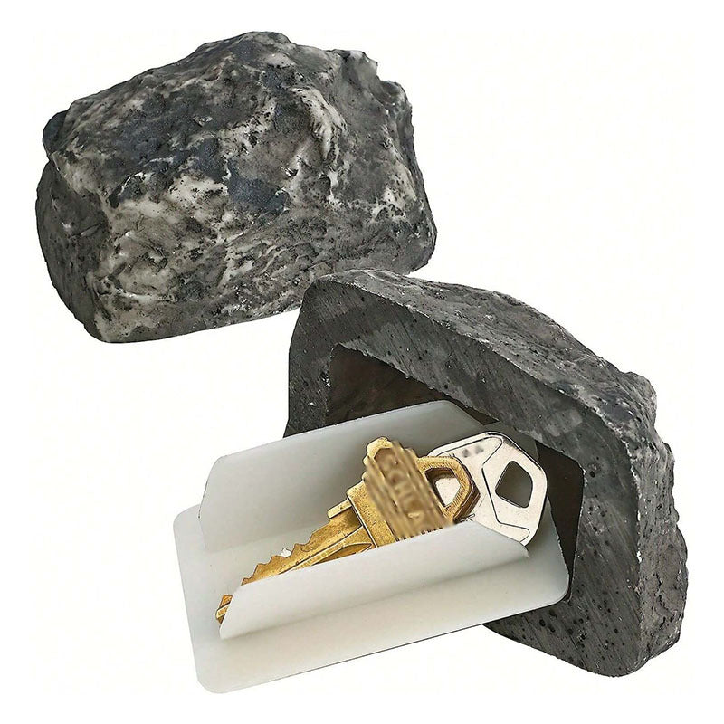 Fake rock key holder
