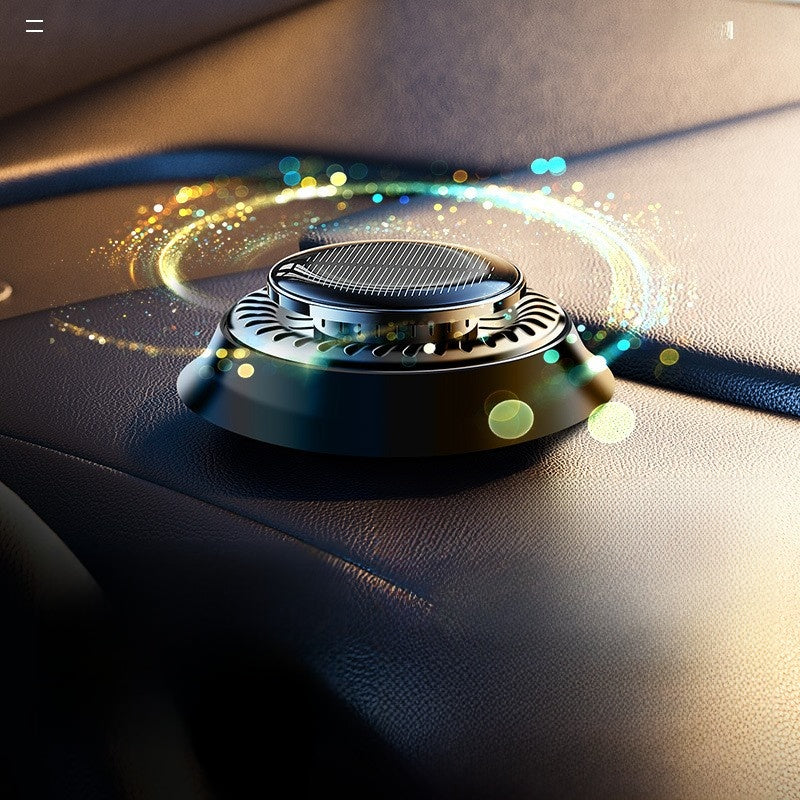 Solar-powered car aroma diffuser