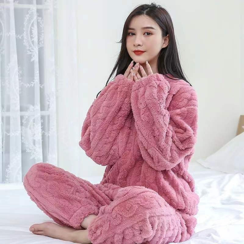 fleece pajamas set