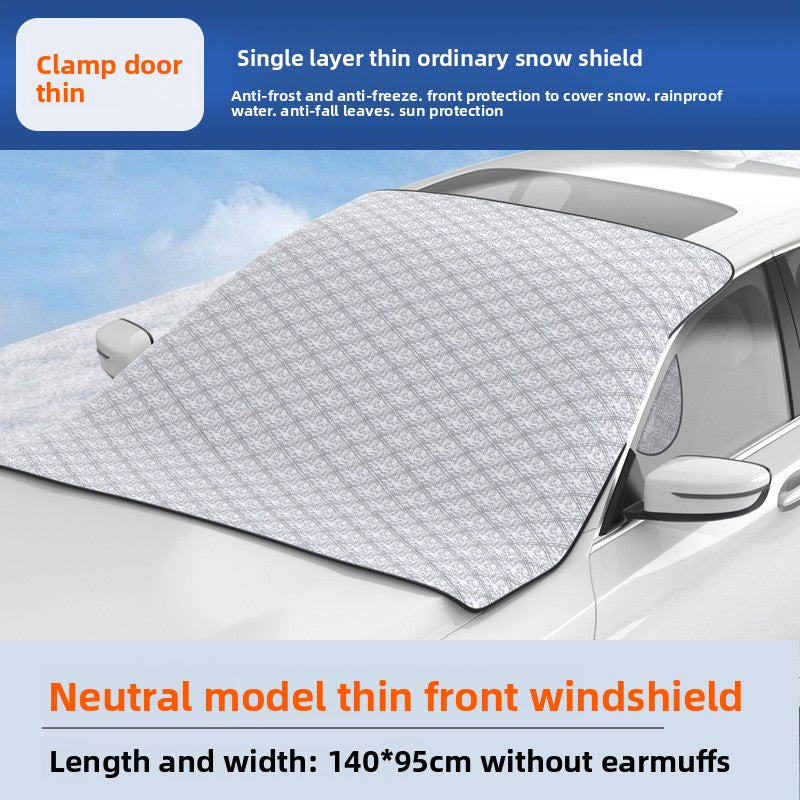 Magnetic thickened car cover for car snow shield